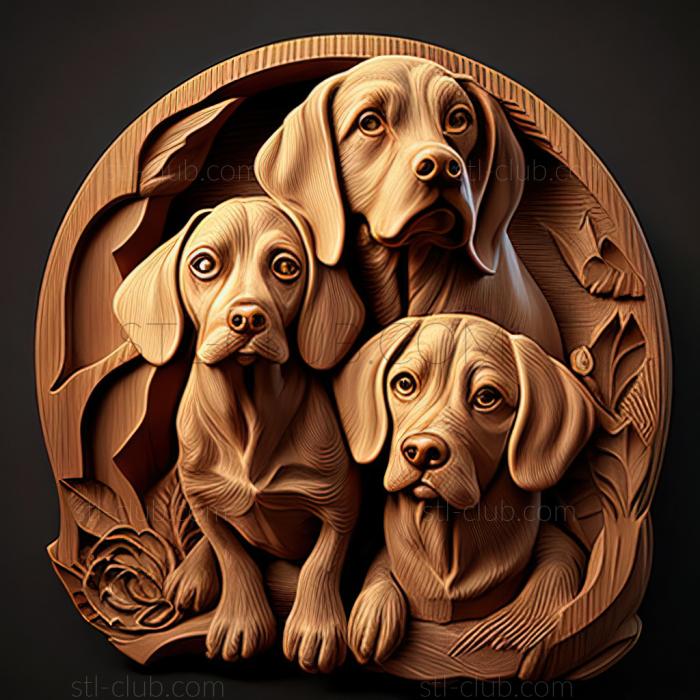 3D model st dogs (STL)